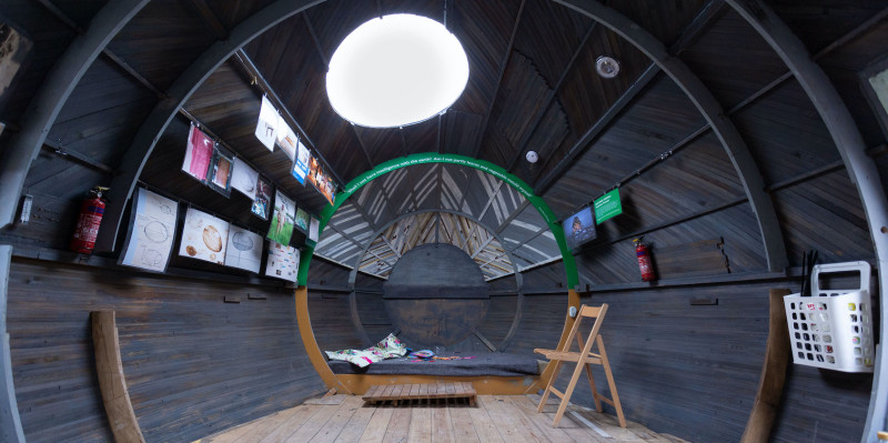 Nature inside the famous Exbury Egg | new installation by artist Bhajan Hunjan